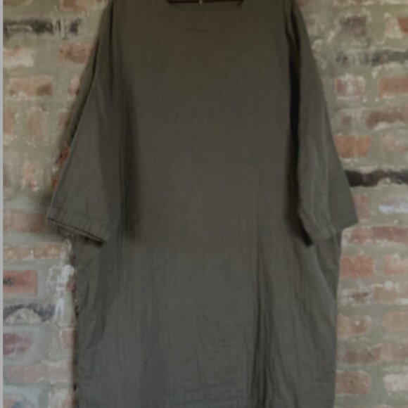 IT IS WELL  LA  Minimalist Cotton  Dress ~ M/L - Picture 1 of 3